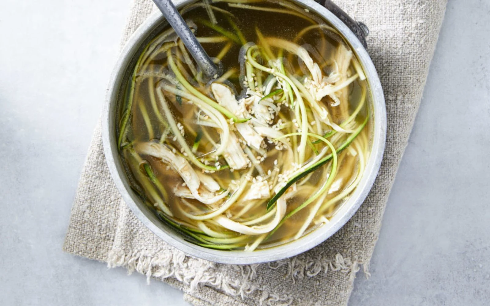 Hero Image Recipe Chicken, Zoodle and Sesame Soup