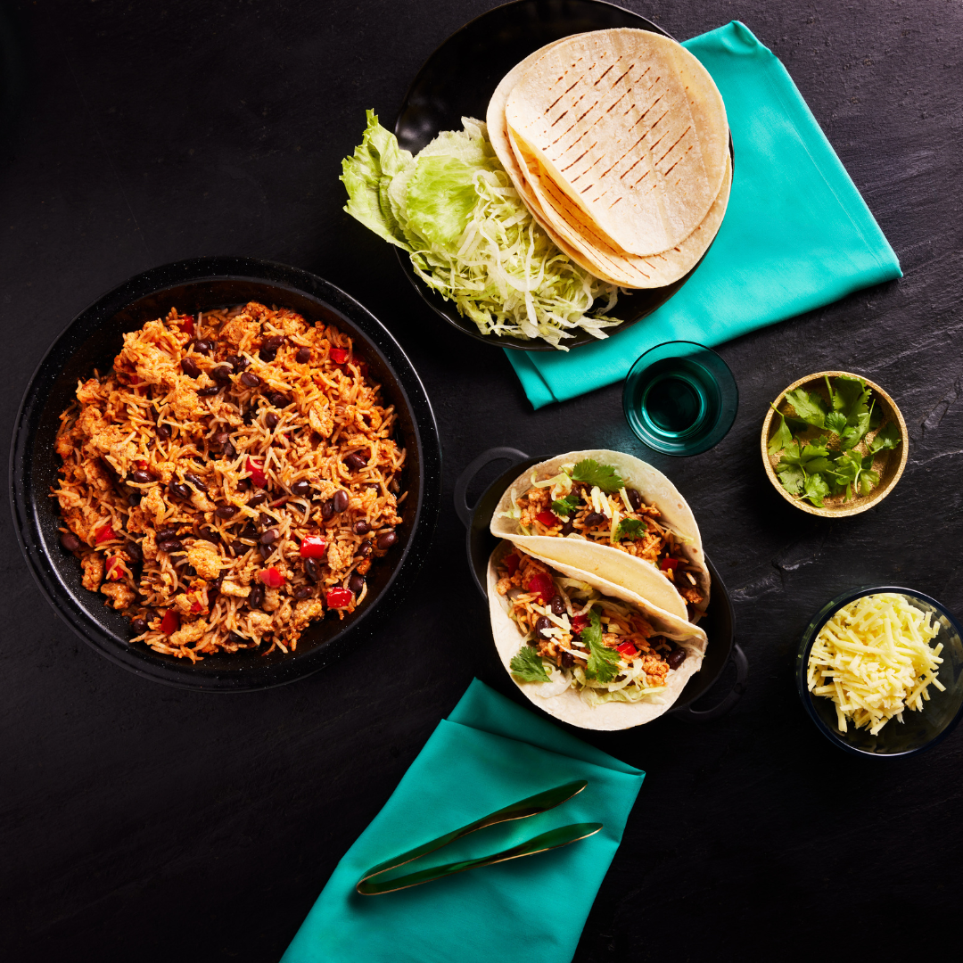 Mexican Chicken & Black Bean Burritos