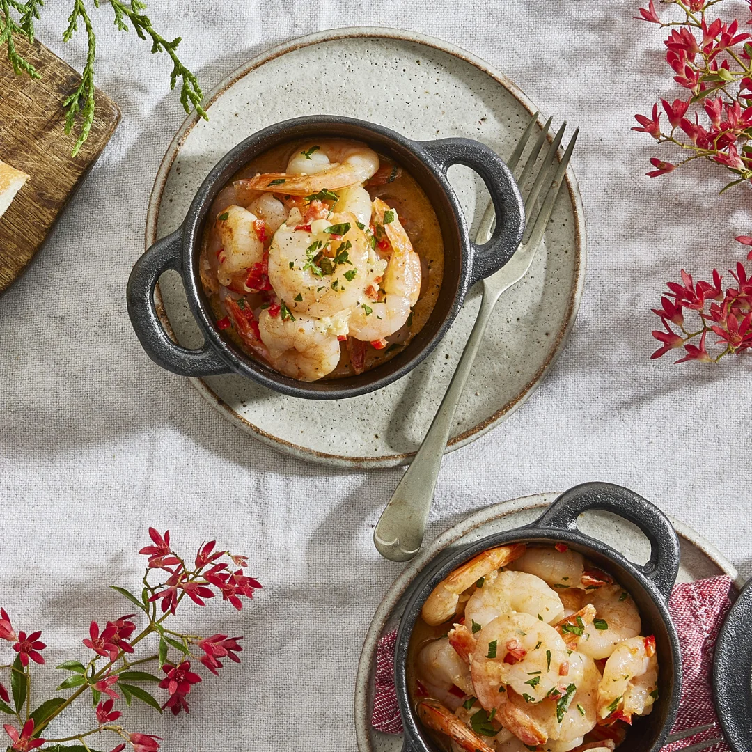 Creamy Christmas Prawns 