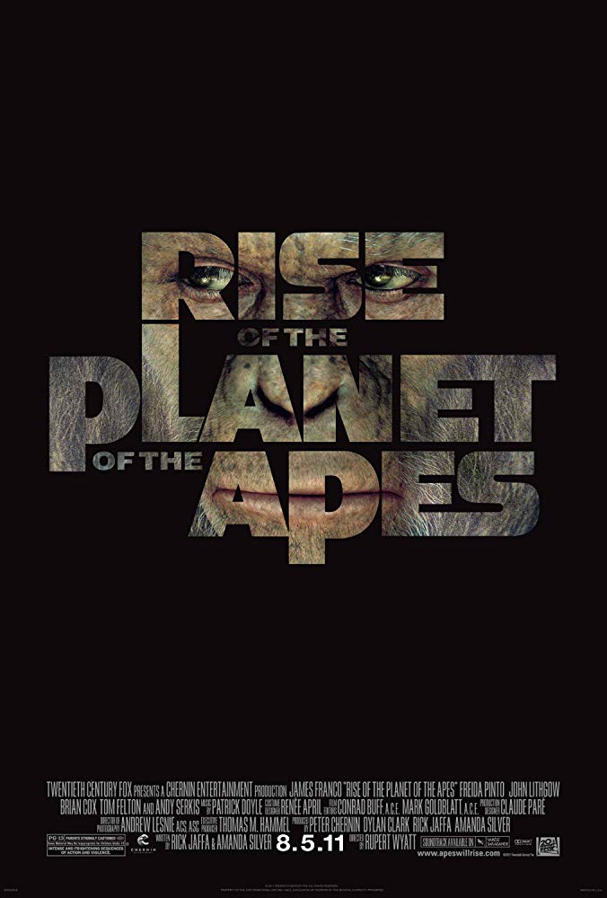 Rise of the Planet of the Apes Movie Cover