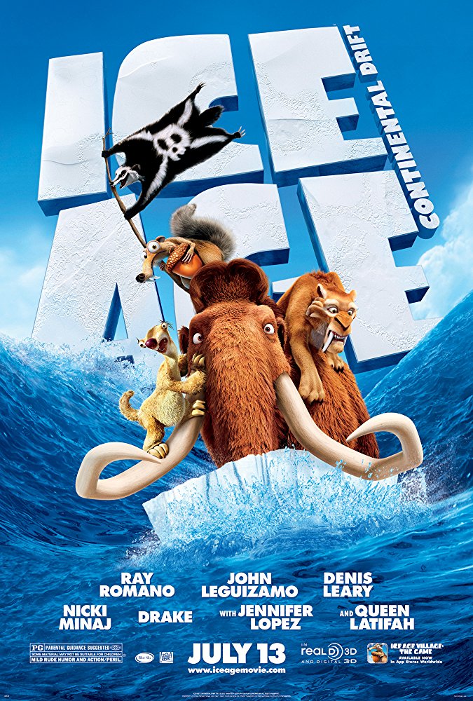 Ice Age 4: Continental Drift Movie Cover