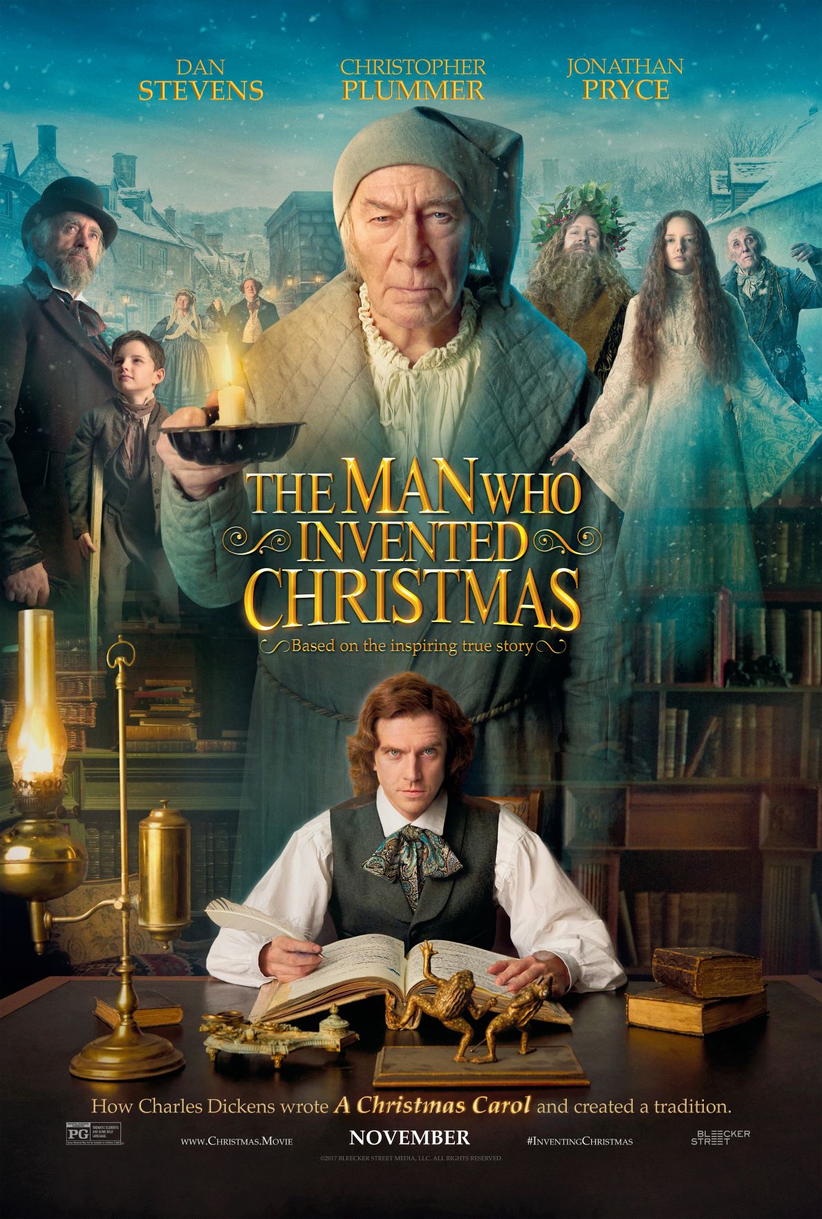 Man Who Invented Christmas, The Movie Cover
