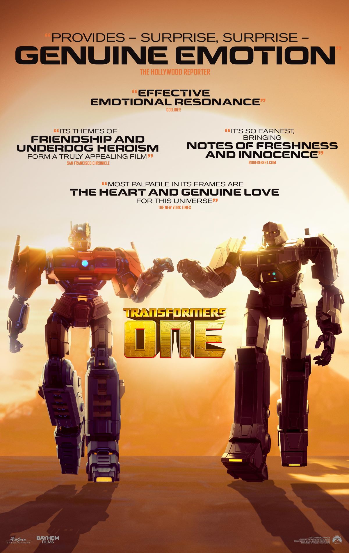 Transformers One Movie Cover