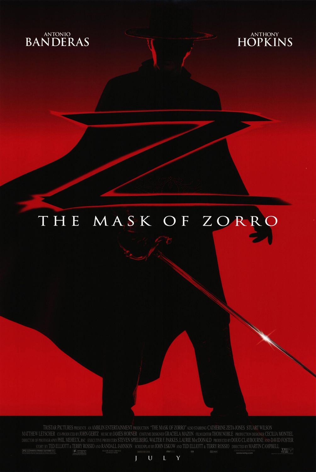 Mask of Zorro, The Movie Cover