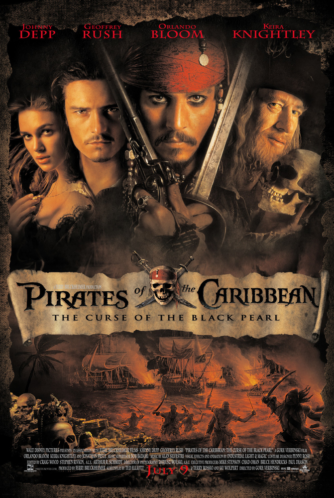 Pirates of the Caribbean 1: Curse of the Black Pearl Movie Cover