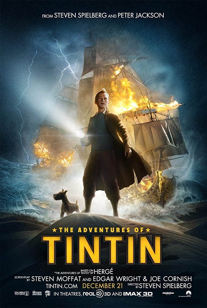Adventures of Tintin, The Movie Cover