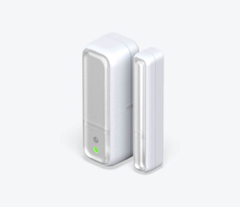 Side angle view of Hive Window or Door Sensor on a white background