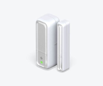 Side angle view of Hive Window or Door Sensor on a white background
