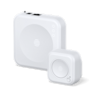 Composite angled view of the Hive Hub and Hive Signal Booster on a white background