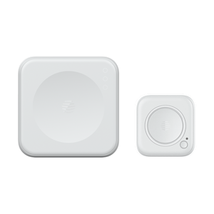 Composite front facing view of the Hive Hub and Hive Signal Booster devices on a white background