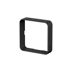 A black Hive Thermostat Frame on a white background