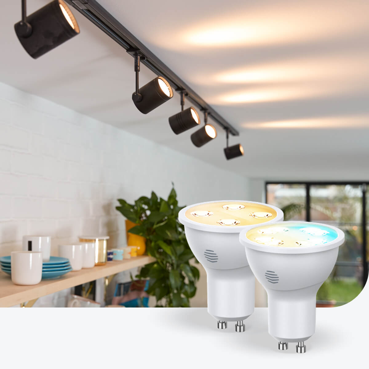 White Hive Light Dimmable Smart GU10 Bulb 4.8 W 