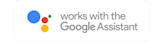 Works with the Google Assistant logo on a white background