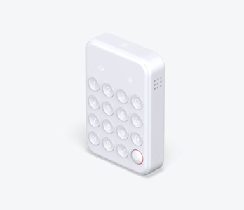 Side angle view of Hive Keypad on a white background