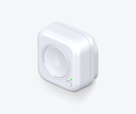 Side angle view of Hive Signal Booster on a white background