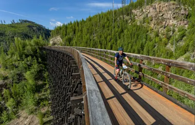 People gather from all over the world to take part in the Okanagan Trestles Tour.