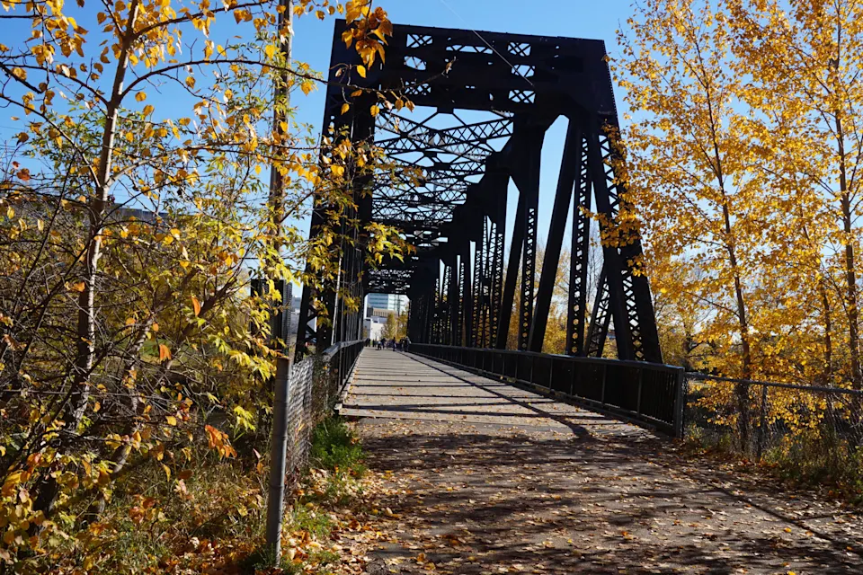 Train Bridge in Red Deer, Alberta