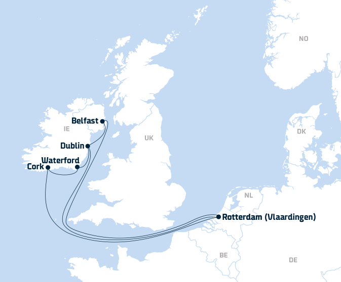 Continental Europe - Ireland | Freight Shipping - DFDS