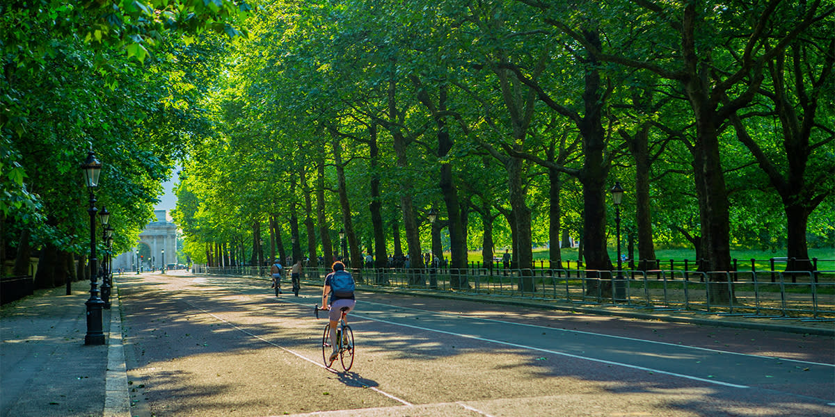 Cycling in Hyde Park