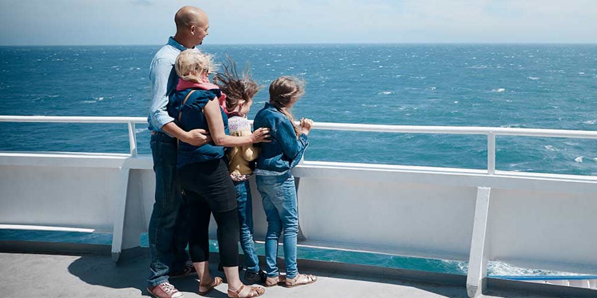 Multiple trip offer - family on the deck Dover-France