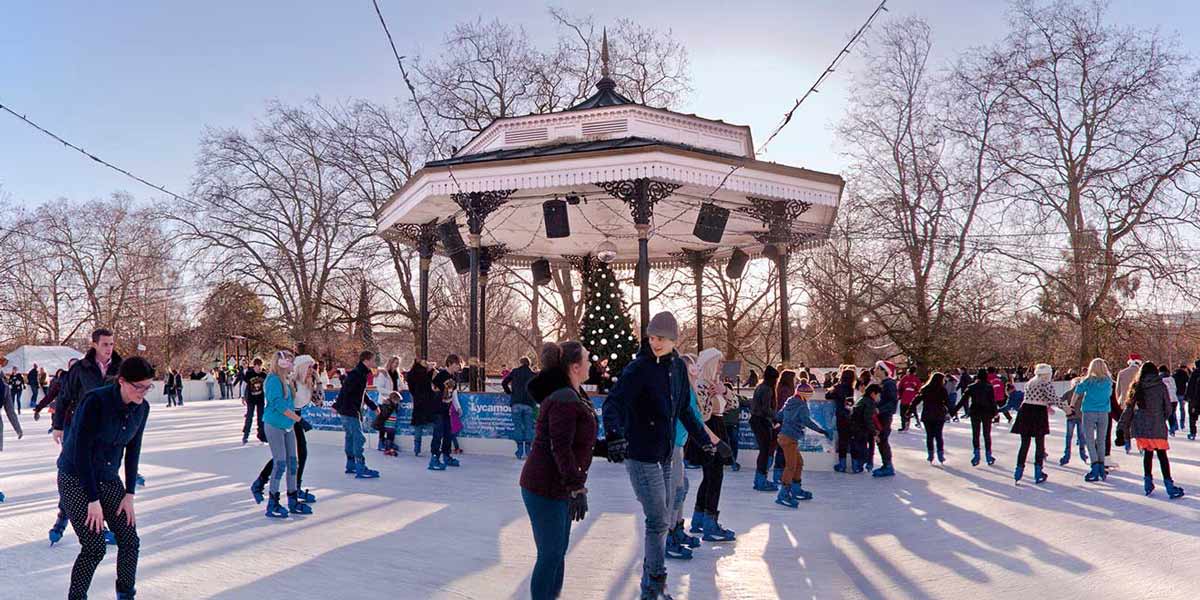 Ice skating Hyde Park