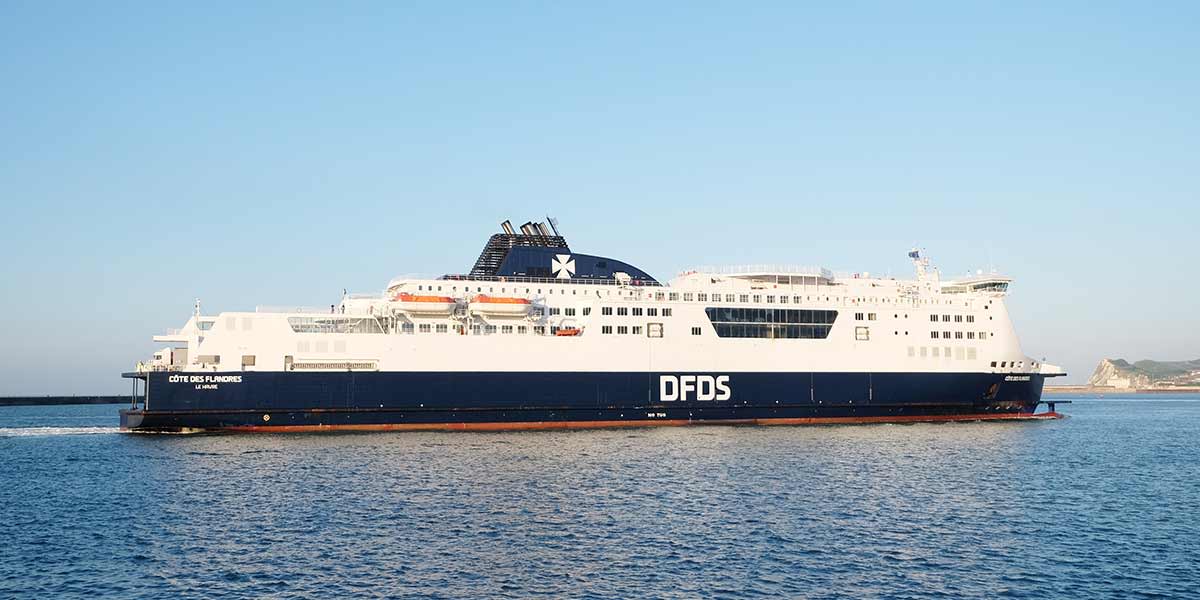 DFDS skip på ruten mellom Dover og Frankrike