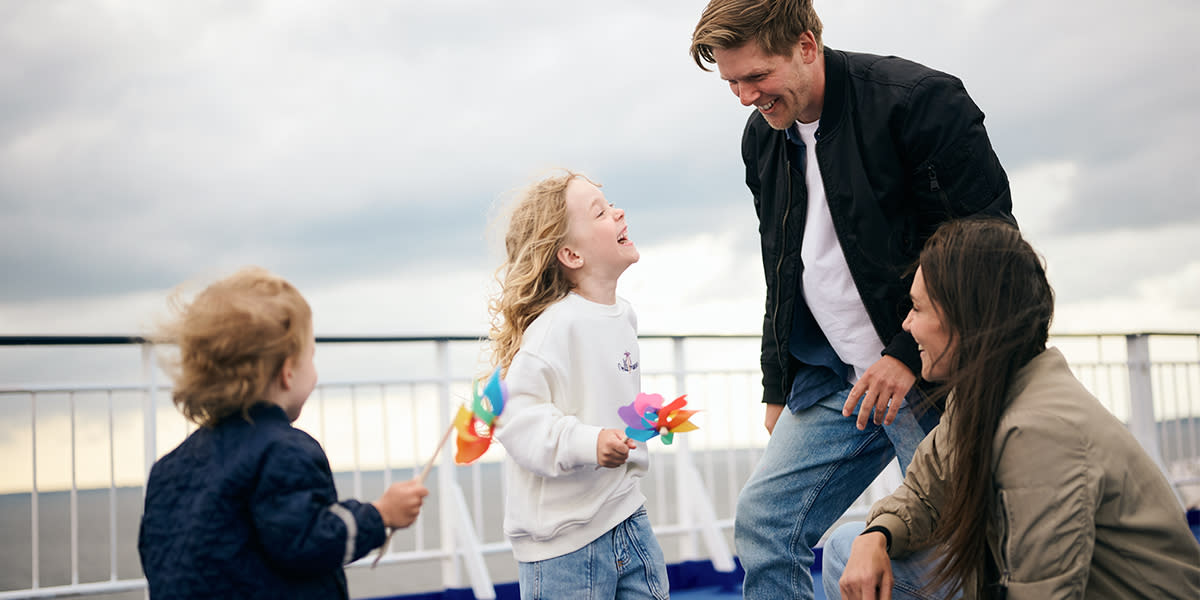 Family with kids onboard
