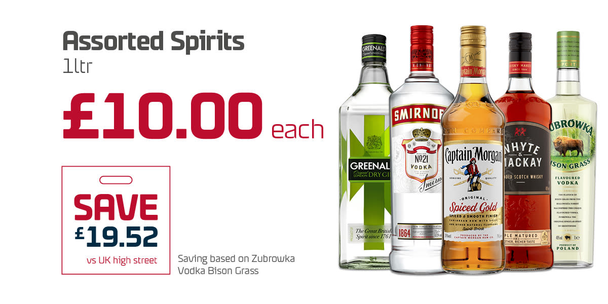 Newhaven - Dieppe Duty Free - £10 spirits - SEPT 25