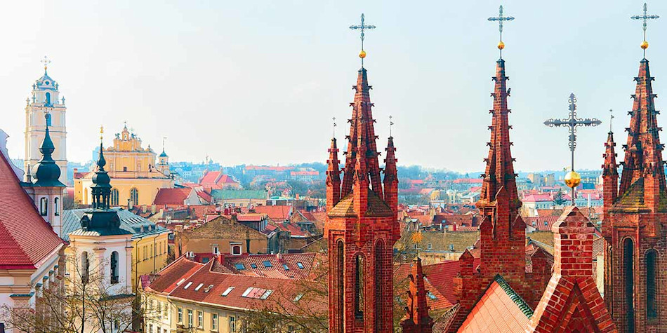 Vilnius churches in Lithuania 