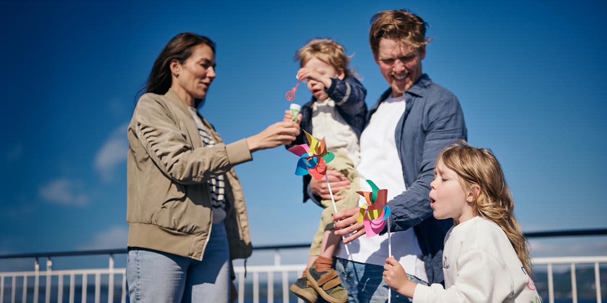 Familie på dæk