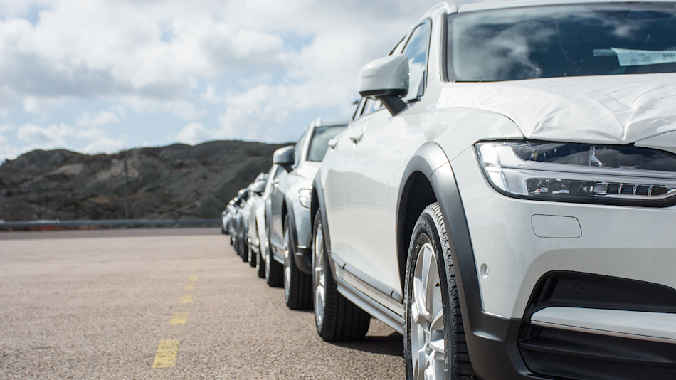 Volvo cars for delivery