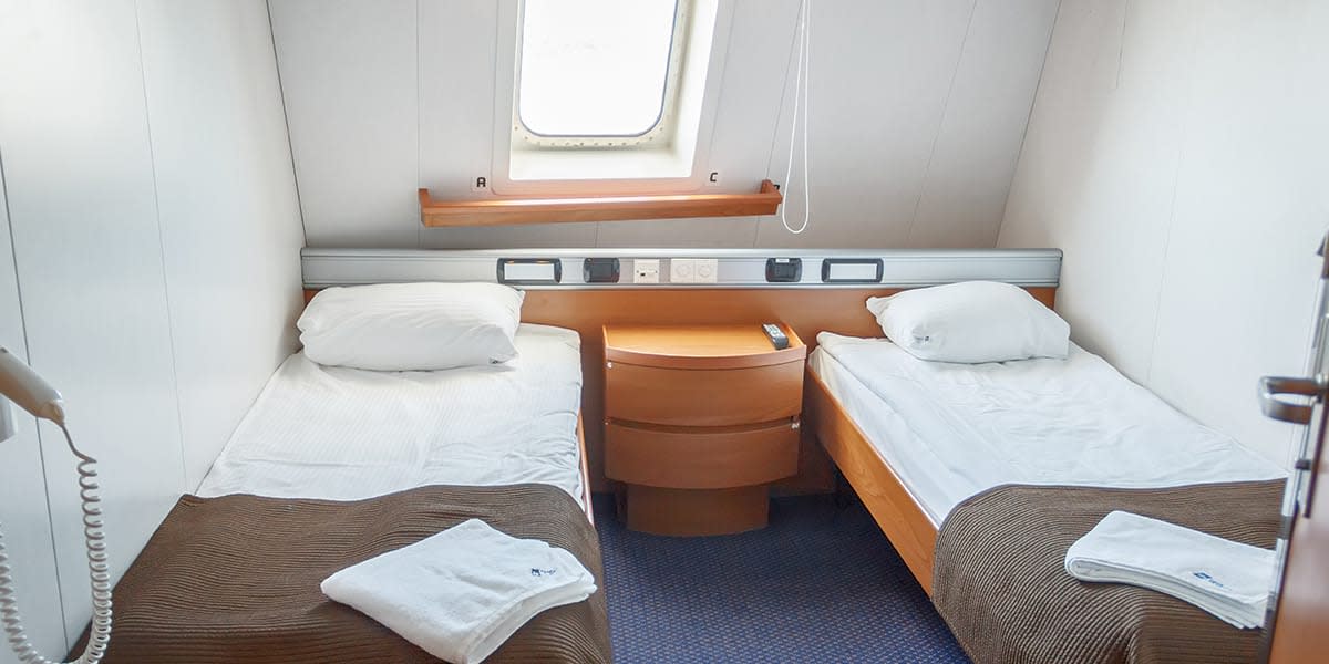 Commodore cabin on Klaipeda-Kiel ferry
