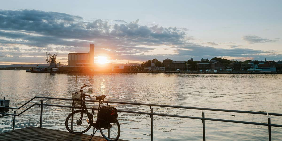 På sykkel i Oslo