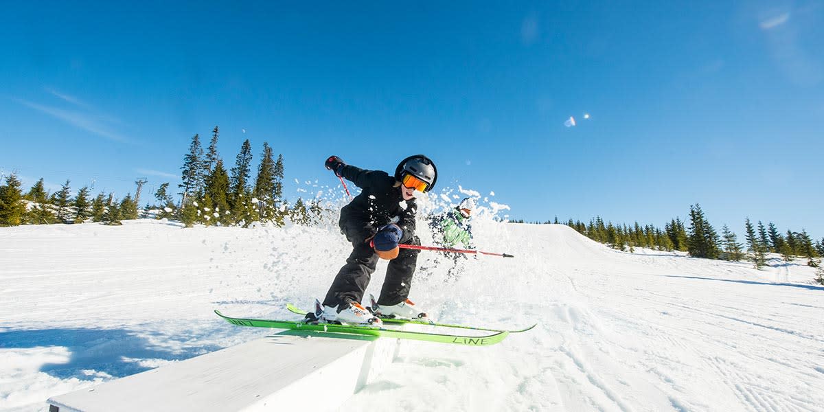 Barn på ski Hafjell 