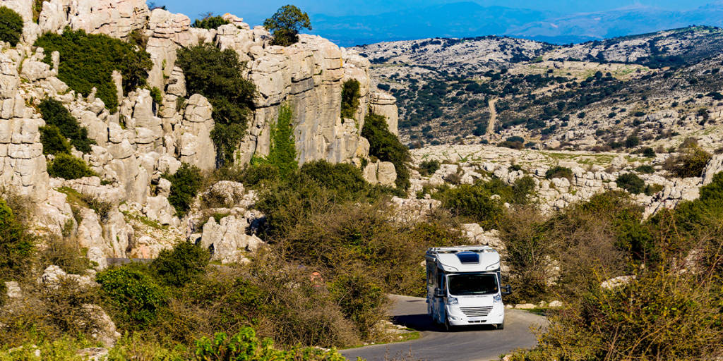 Caravan in Spain