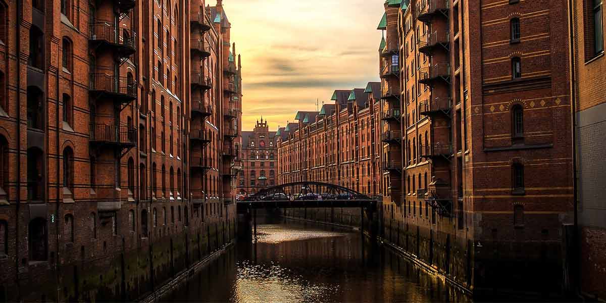 Historische Speicherstadt in Hamburg