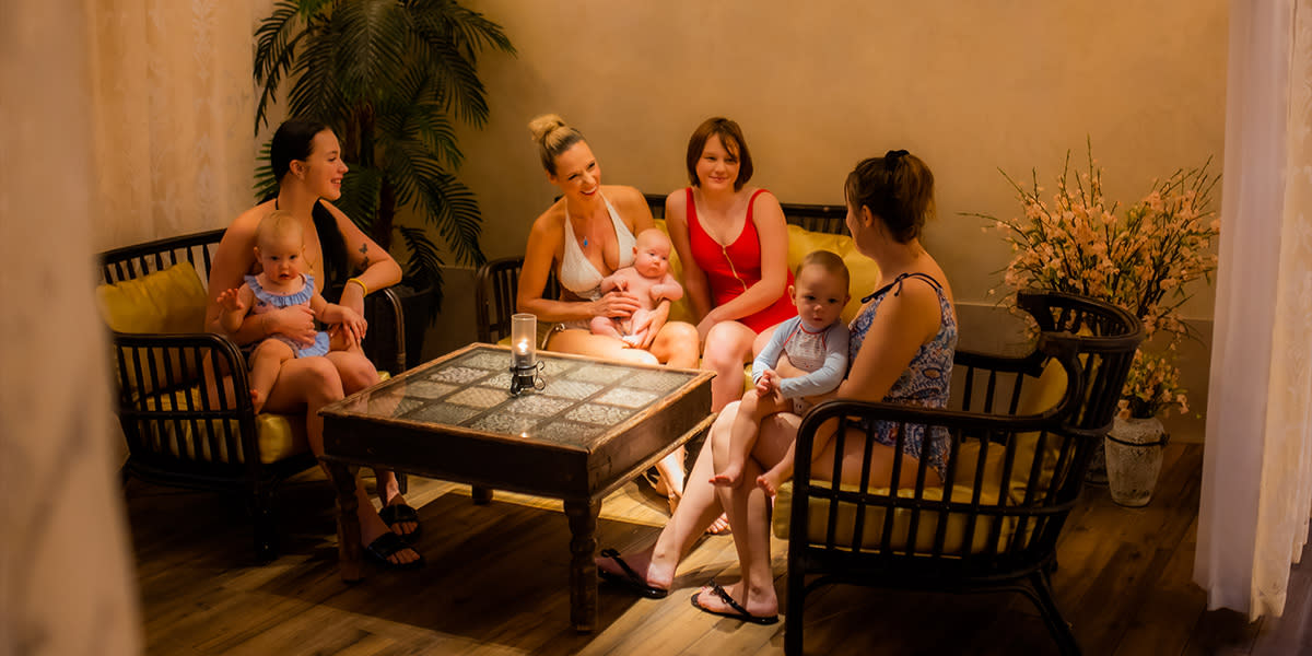 Family and friends visiting Elama SPA in Tallin