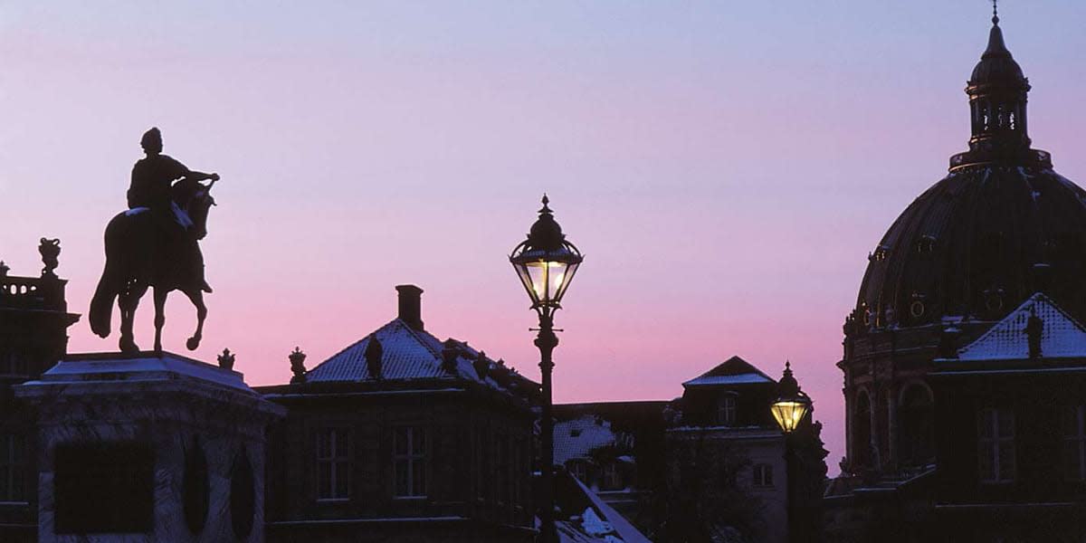 Amalienborg om vinteren