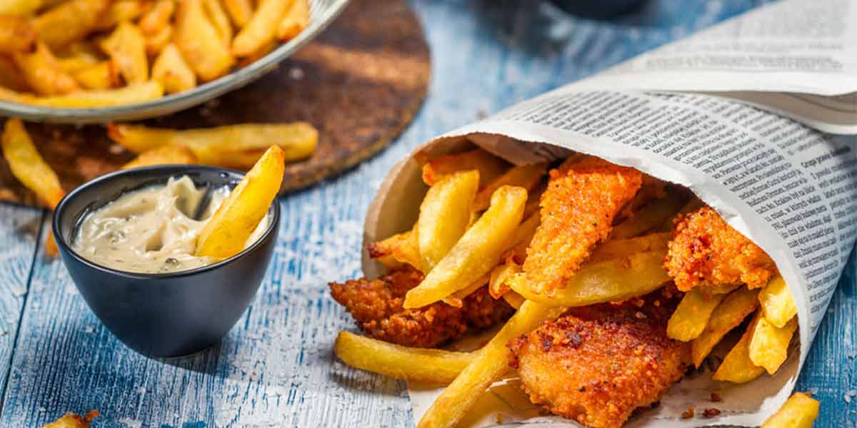 English fish and chips - Food