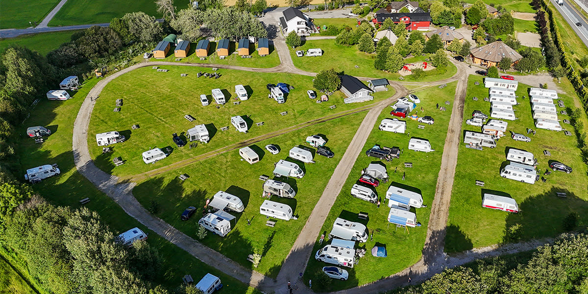 Camping area in Sweden