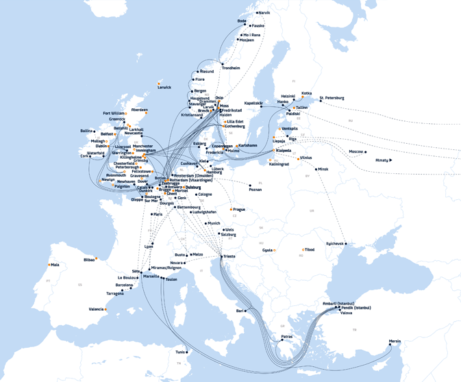 DFDS full size route map (.png format)