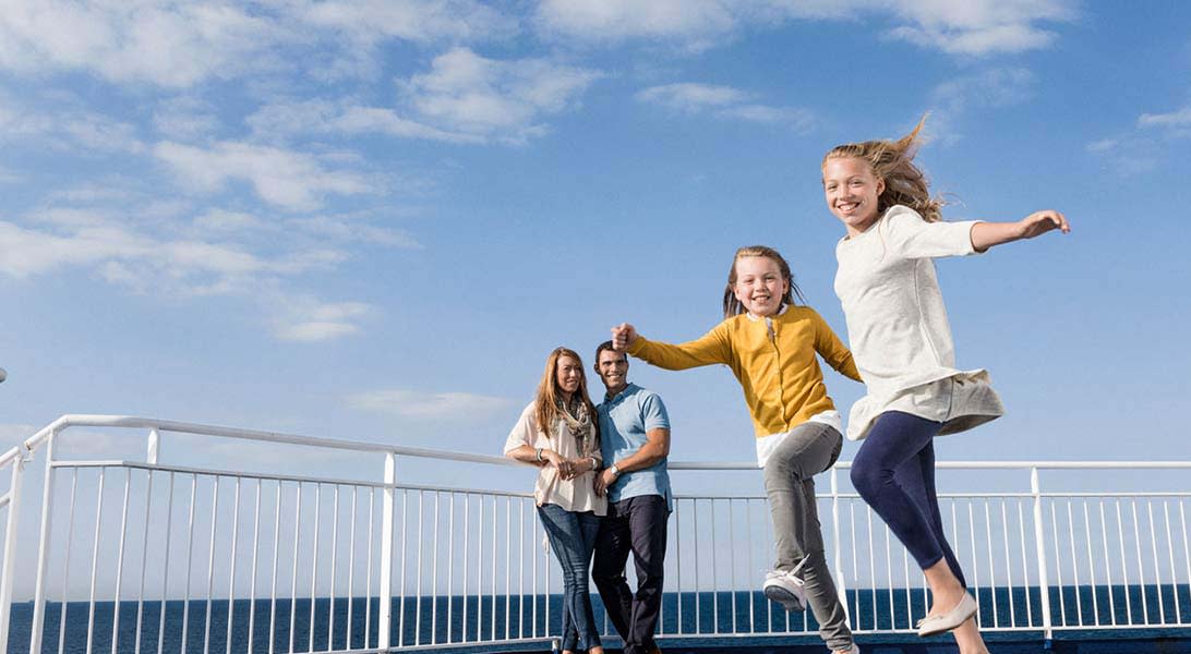 Family on deck Dover-Dunkirk