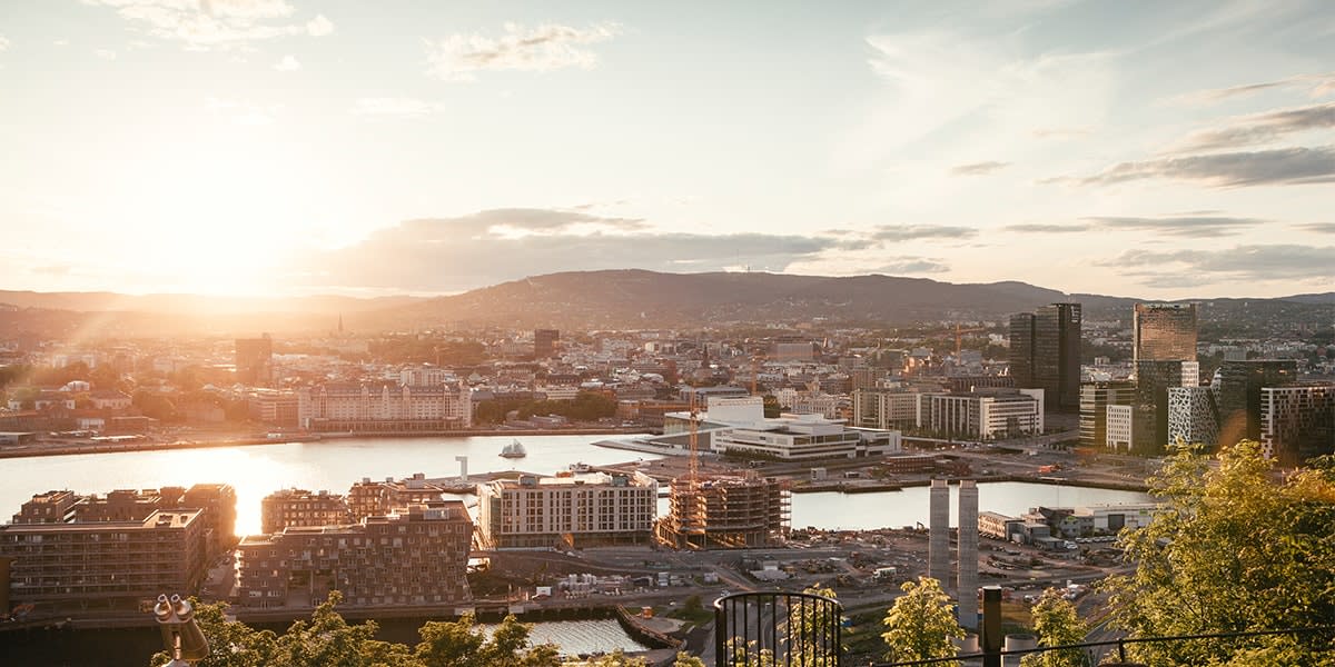 View over Oslo in Norway
