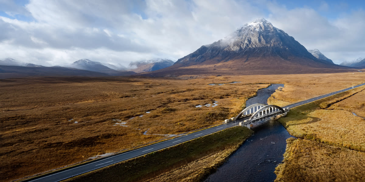 Blick auf das nationale Naturschutzgebiet Glencoe