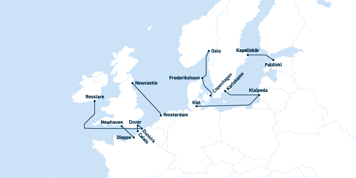 Alternative ferry routes from Southampton Ferries to France DFDS