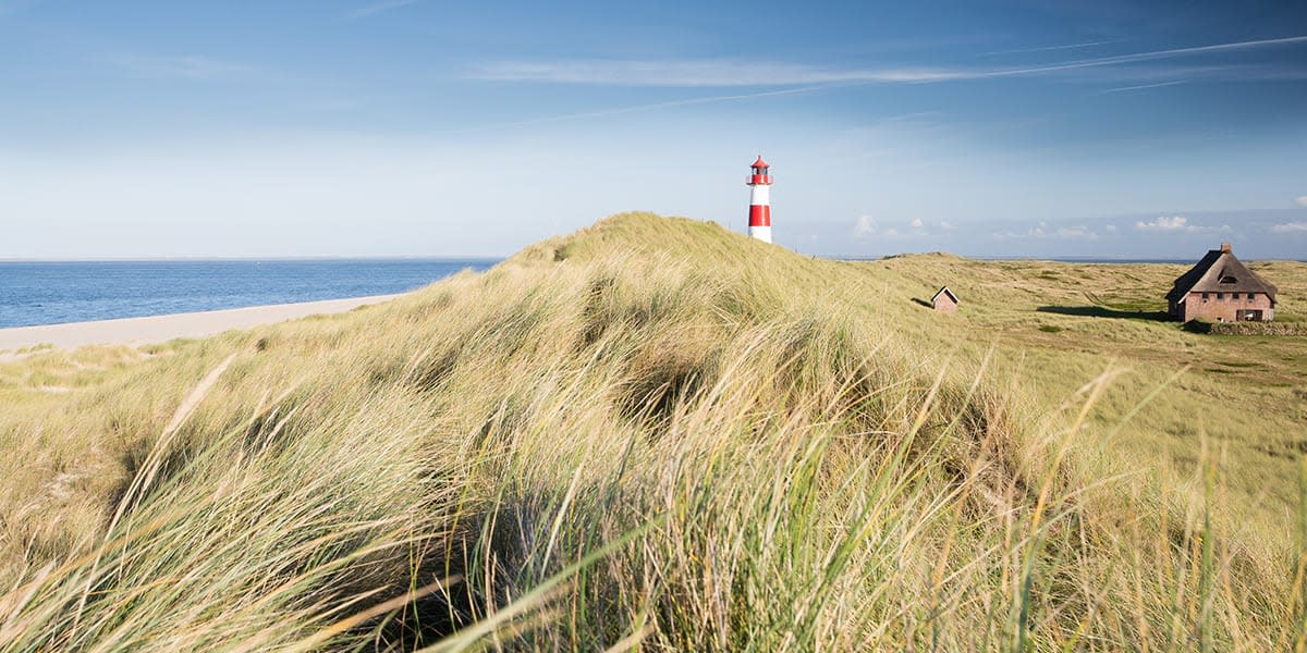 Beaches in Germany - Ellenbogen lighthouse