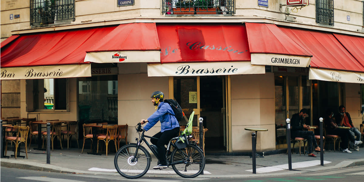 Cycle routes in France