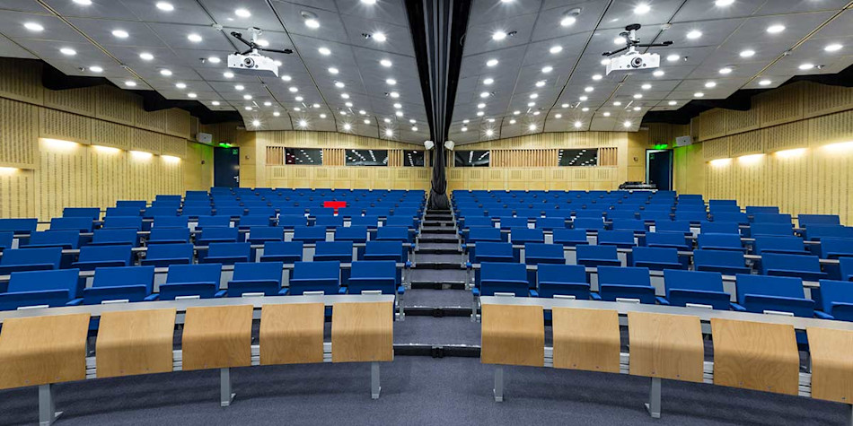 An auditorium for conferences 