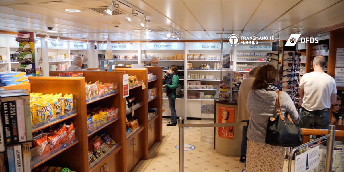 Shopping onboard Newhaven-Dieppe