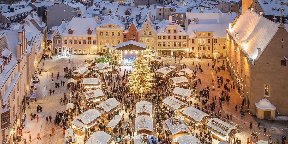 Market lights Tallinn